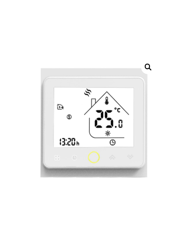 Inteligentný elektrický podlahový biely termostat BHT/1608 + externý senzor
